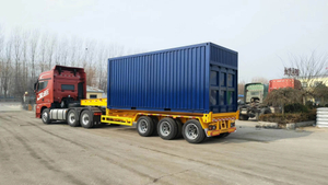 80T 45ft Skeleton Gooseneck Container Delivery Trailer