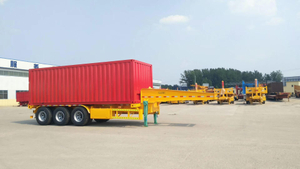 Flatbed Chassis Skeletal Container Semi Trailer