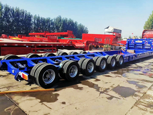 6 Axle Low Bed Extendable Wind Turbine Blade on Trailer