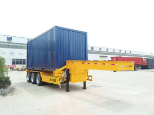 20 Ft 40 Ft Gooseneck Container Chassis Semi Trailer