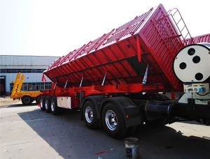 20ft 40ft Sand Dump Trailer with Fold Down Sides