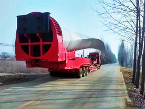 100 Ton Extendable Flatbed Wind Turbine Blade Trailer