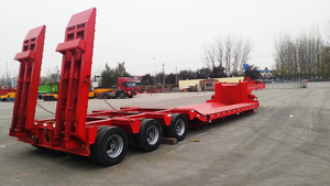 60 Ton Hydraulic Front Loading Gooseneck Low Bed Trailer